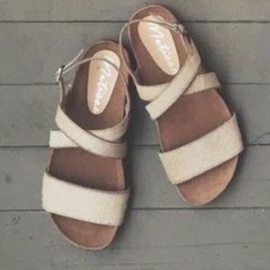 Calf Pony Hair Free People NIB Sandals Boho